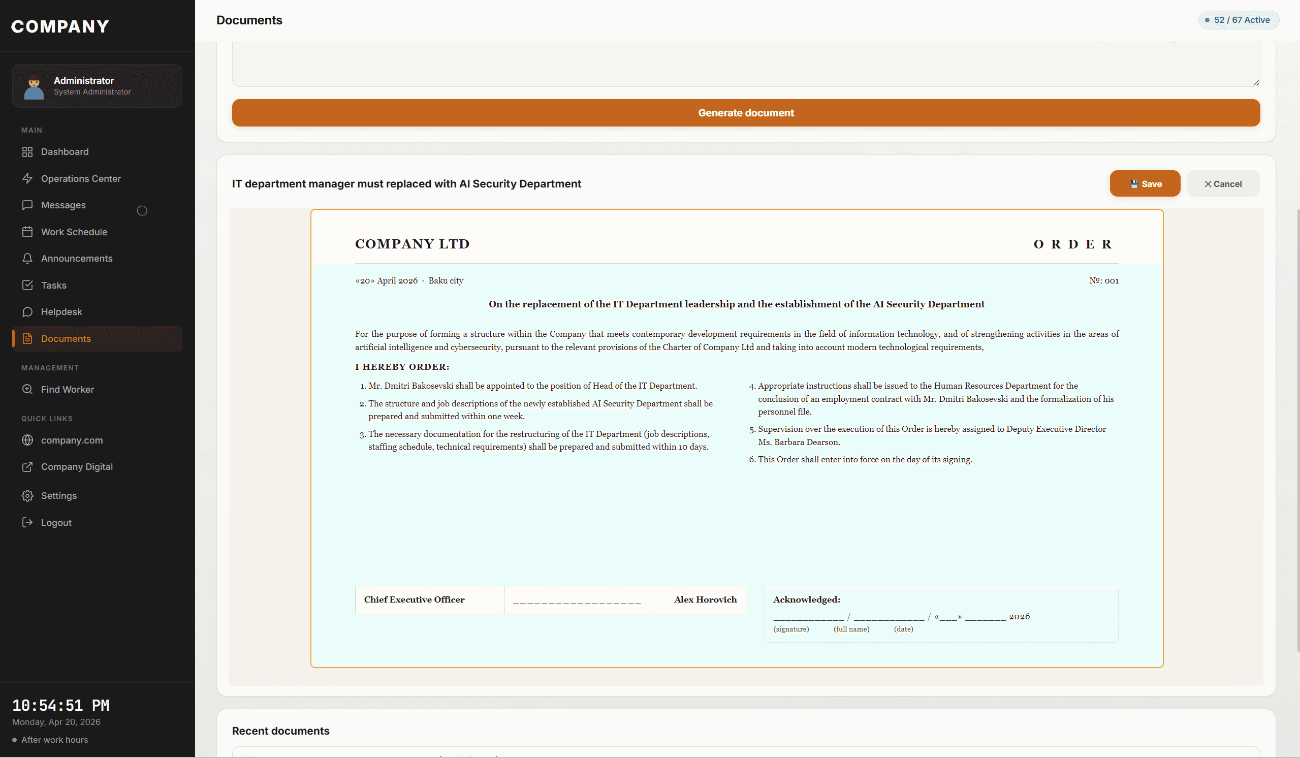 Write and sign your official documents with prompt