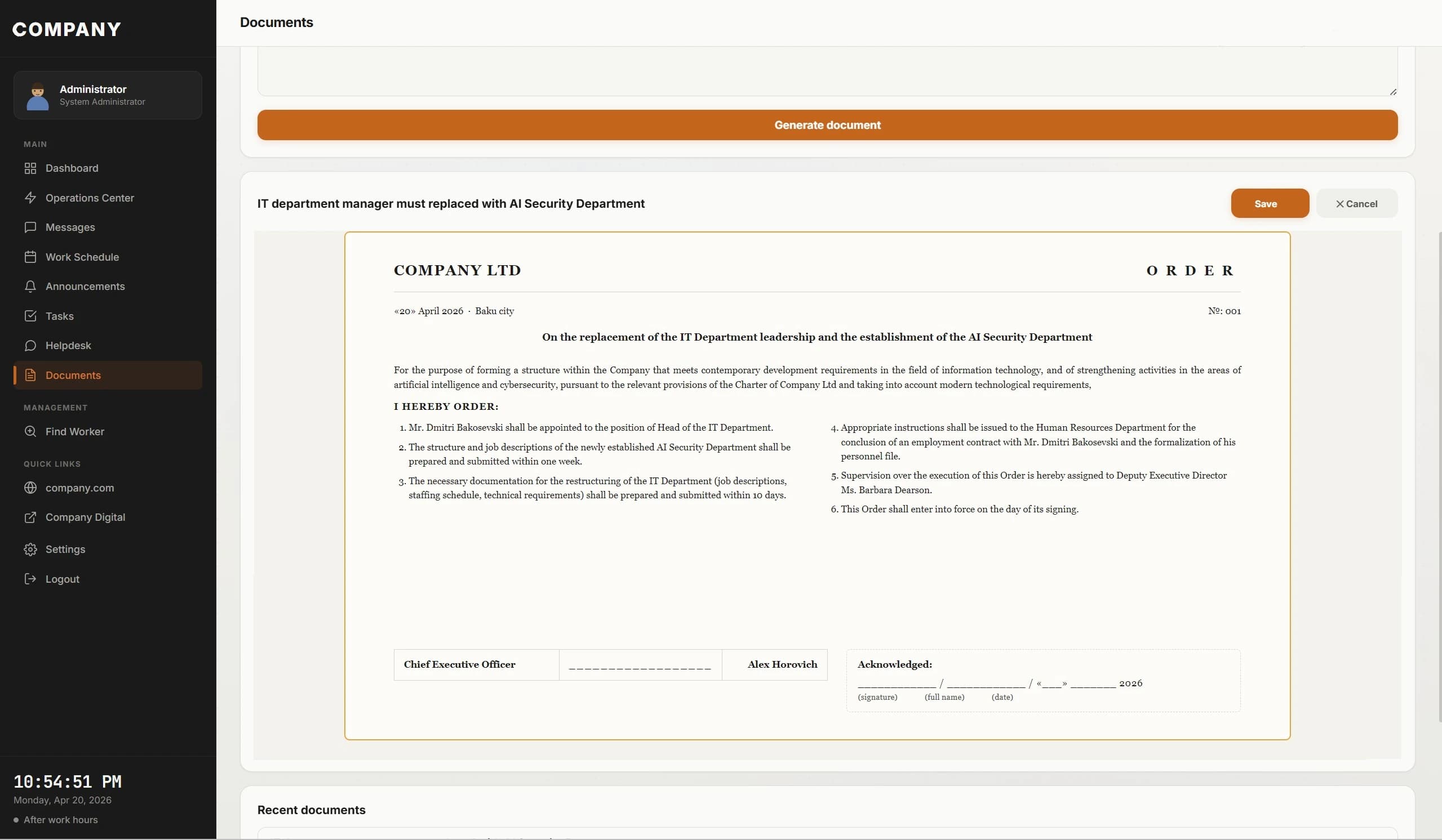 Write and sign your official documents with prompt